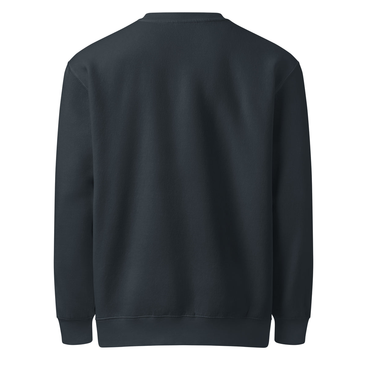 Saga Crewneck in navy, back view