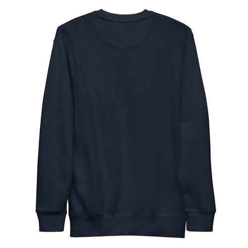 Beck Crewneck in navy, back view