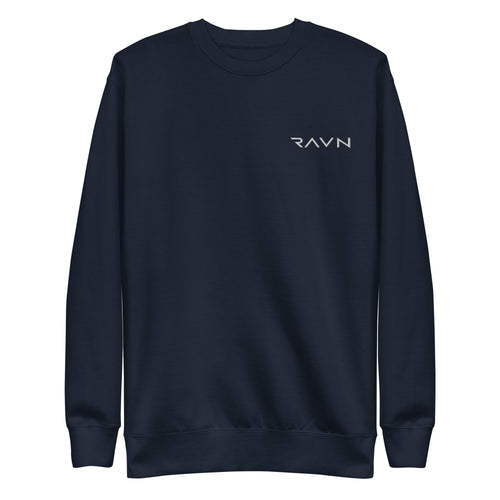 Beck Crewneck in navy, front view